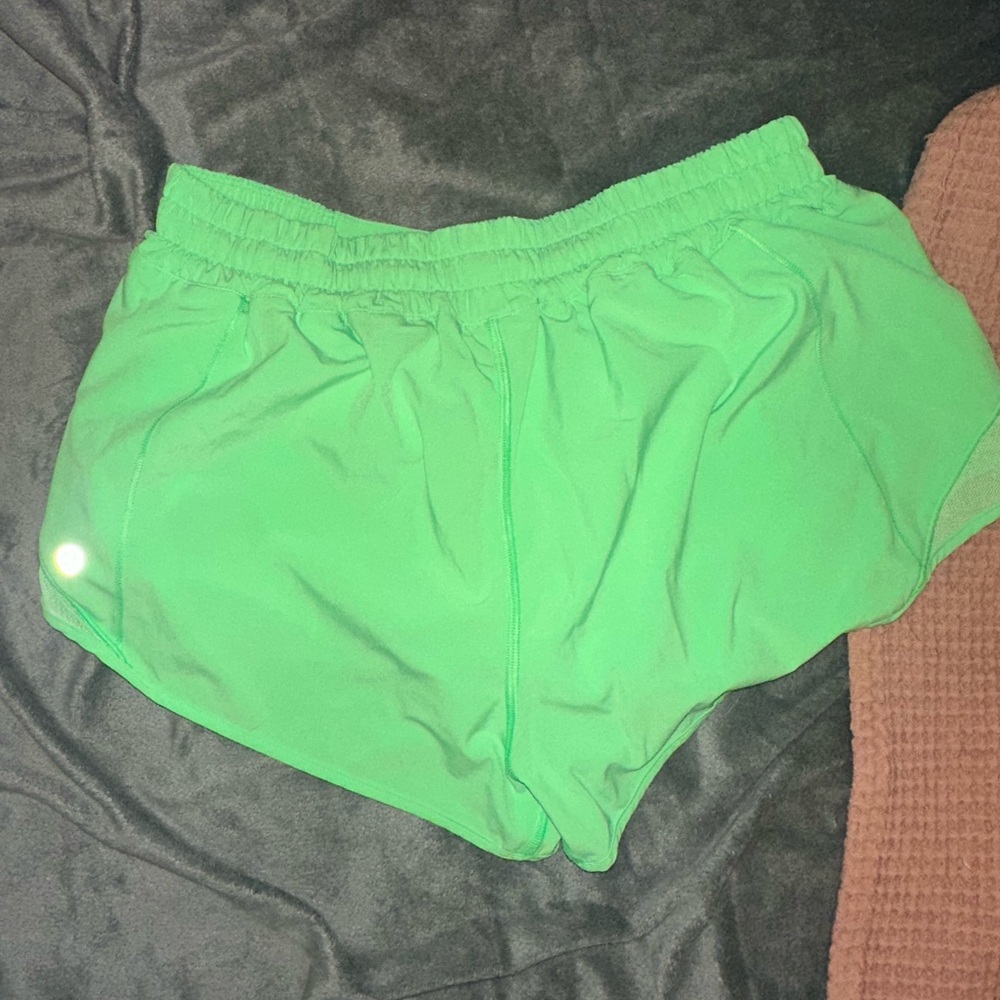 Lululemon Green Athletic Shorts 10